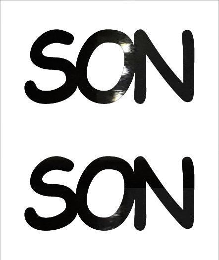 Custom-Buzz Word - SON Black