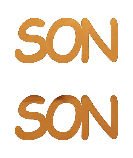 Custom-Buzz Word - SON Orange