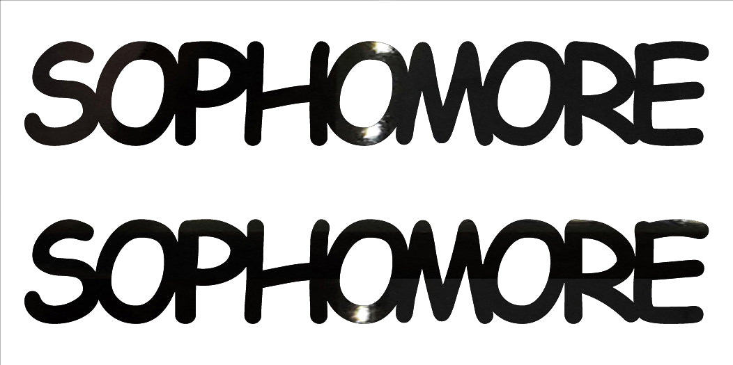 Custom-Buzz Word - SOPHOMORE Black