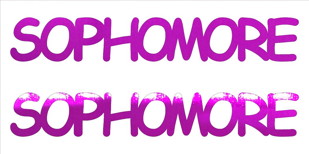 Custom-Buzz Word - SOPHOMORE Fuchsia