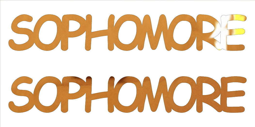 Custom-Buzz Word - SOPHOMORE Orange