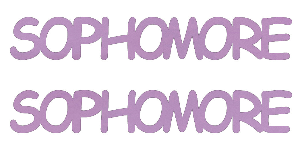 Custom-Buzz Word - SOPHOMORE Pink