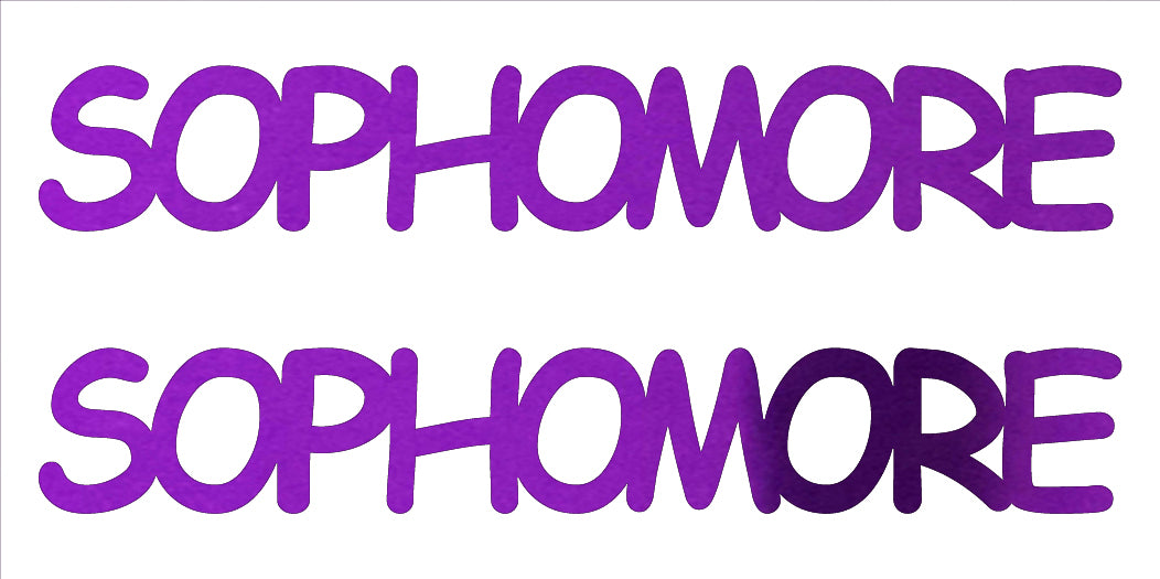 Custom-Buzz Word - SOPHOMORE Purple