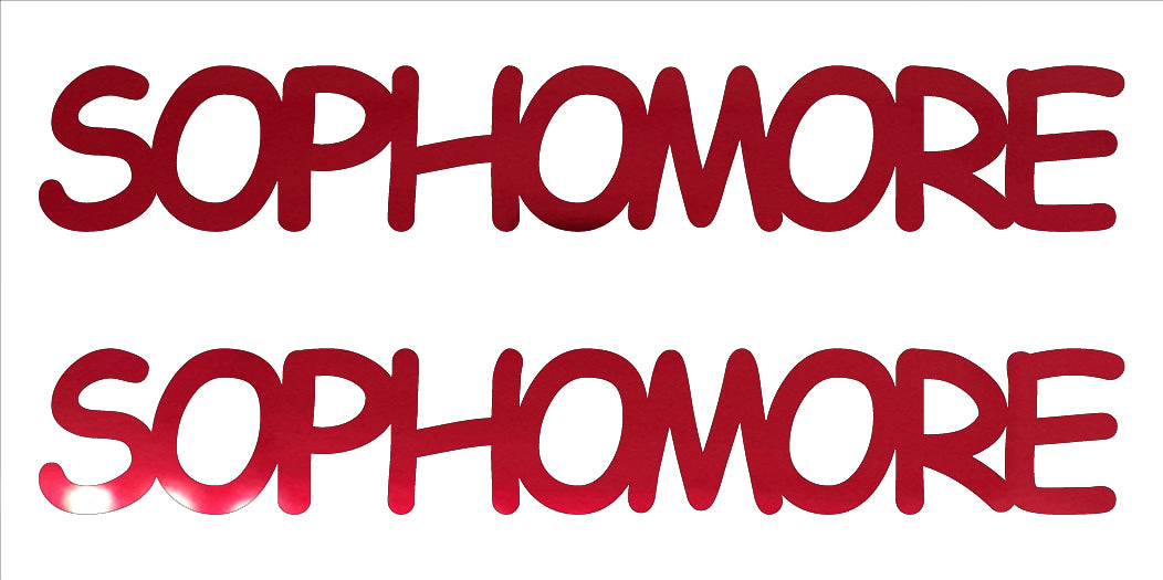 Custom-Buzz Word - SOPHOMORE Red