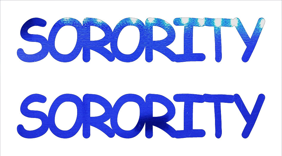 Custom-Buzz Word - SORORITY Blue Royal