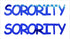 Custom-Buzz Word - SORORITY Blue Royal