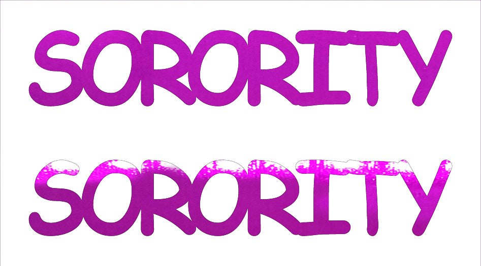 Custom-Buzz Word - SORORITY Fuchsia