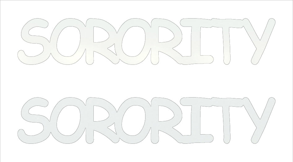 Custom-Buzz Word - SORORITY White