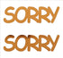 Custom-Buzz Word - SORRY Orange