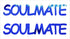 Custom-Buzz Word - SOULMATE Blue Royal