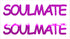 Custom-Buzz Word - SOULMATE Fuchsia