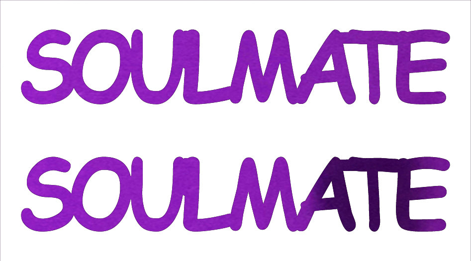 Custom-Buzz Word - SOULMATE Purple