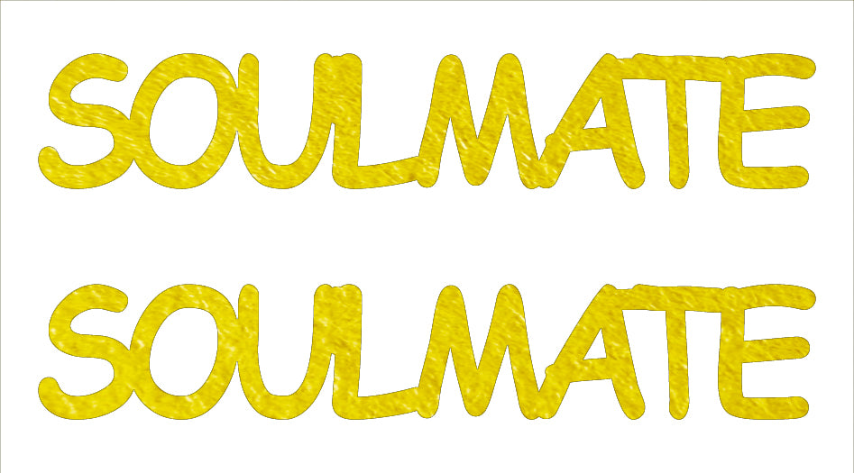 Custom-Buzz Word - SOULMATE Yellow Paper