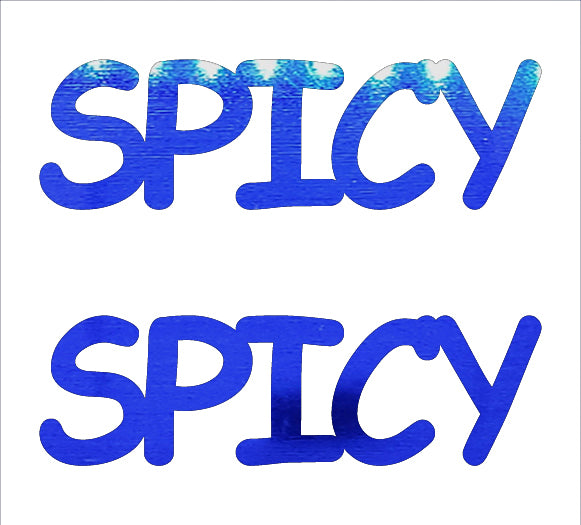 Custom-Buzz Word - SPICY Blue Royal