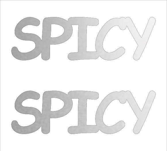 Custom-Buzz Word - SPICY Silver