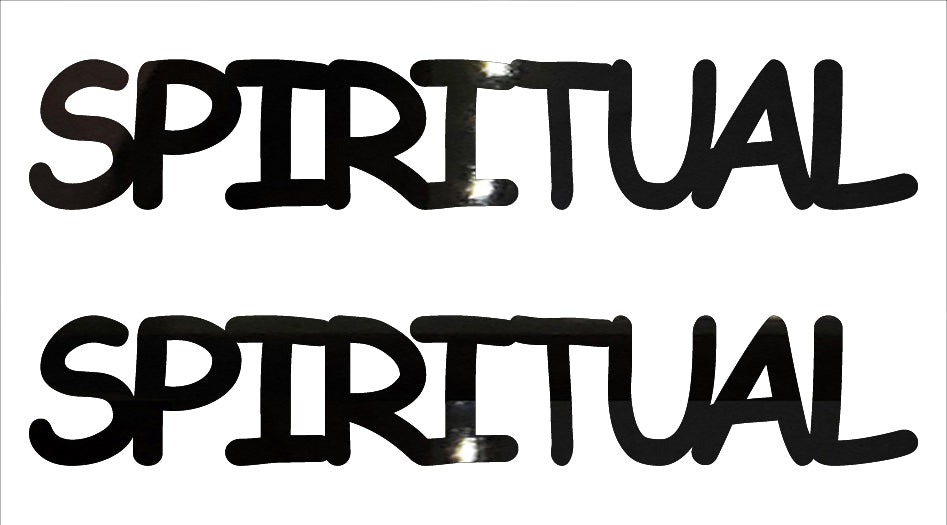 Custom-Buzz Word - SPIRITUAL Black