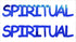 Custom-Buzz Word - SPIRITUAL Blue Royal