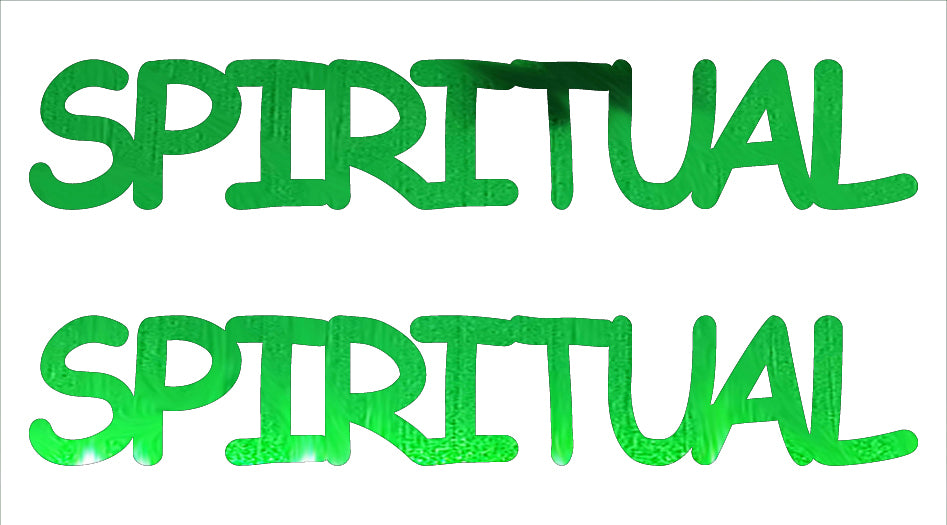 Custom-Buzz Word - SPIRITUAL Green