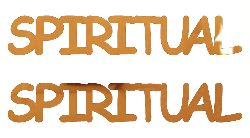 Custom-Buzz Word - SPIRITUAL Orange