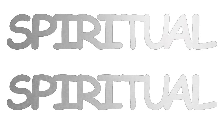 Custom-Buzz Word - SPIRITUAL Silver