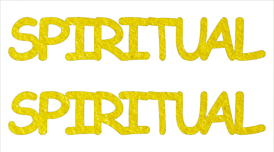 Custom-Buzz Word - SPIRITUAL Yellow Paper