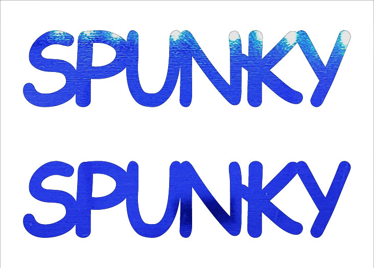 Custom-Buzz Word - SPUNKY Blue Royal