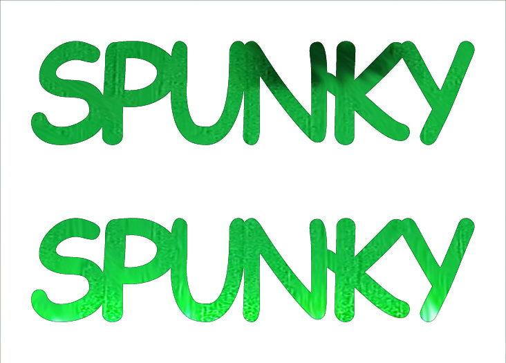 Custom-Buzz Word - SPUNKY Green