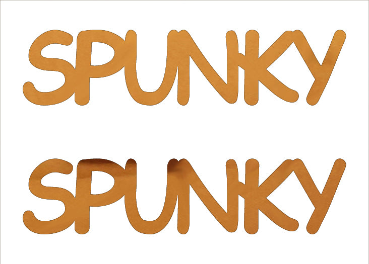 Custom-Buzz Word - SPUNKY Orange