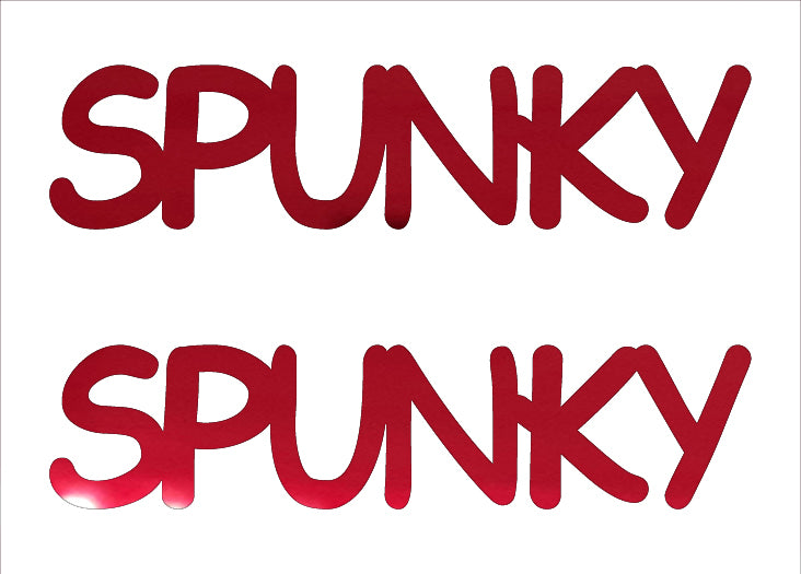 Custom-Buzz Word - SPUNKY Red