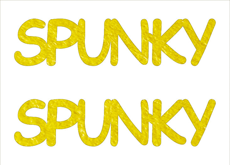 Custom-Buzz Word - SPUNKY Yellow Paper