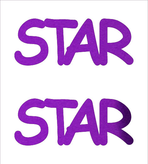 Custom-Buzz Word - STAR Purple