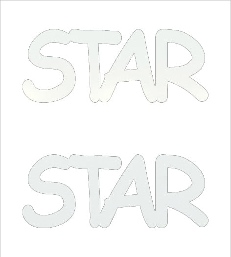 Custom-Buzz Word - STAR White