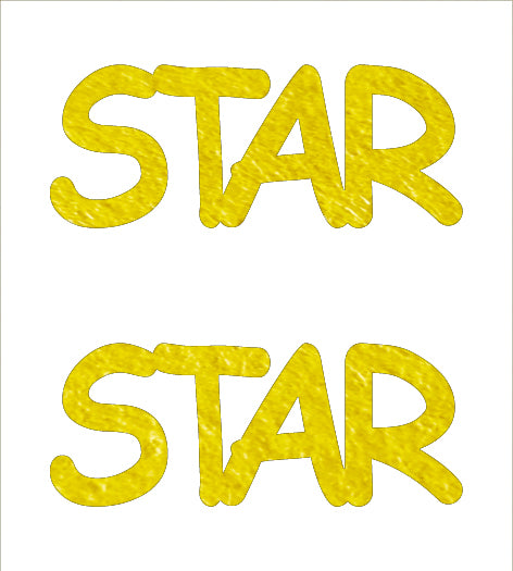 Custom-Buzz Word - STAR Yellow Paper