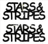 Custom-Buzz Word - STARS & STRIPES Black