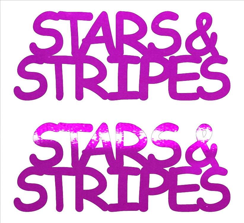 Custom-Buzz Word - STARS & STRIPES Fuchsia