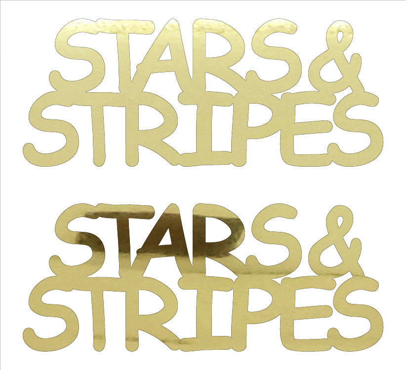 Custom-Buzz Word - STARS & STRIPES Gold