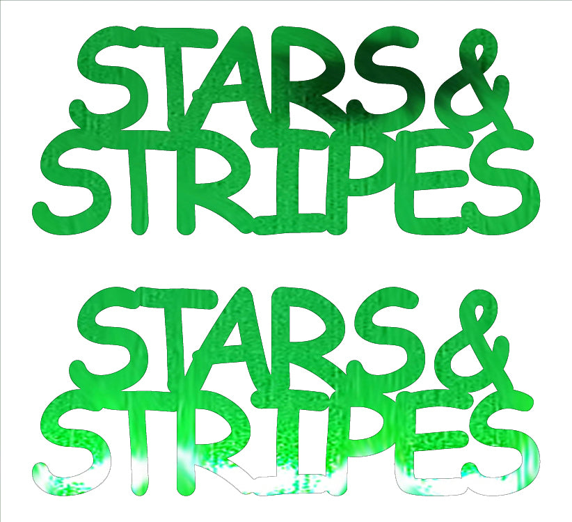 Custom-Buzz Word - STARS & STRIPES Green