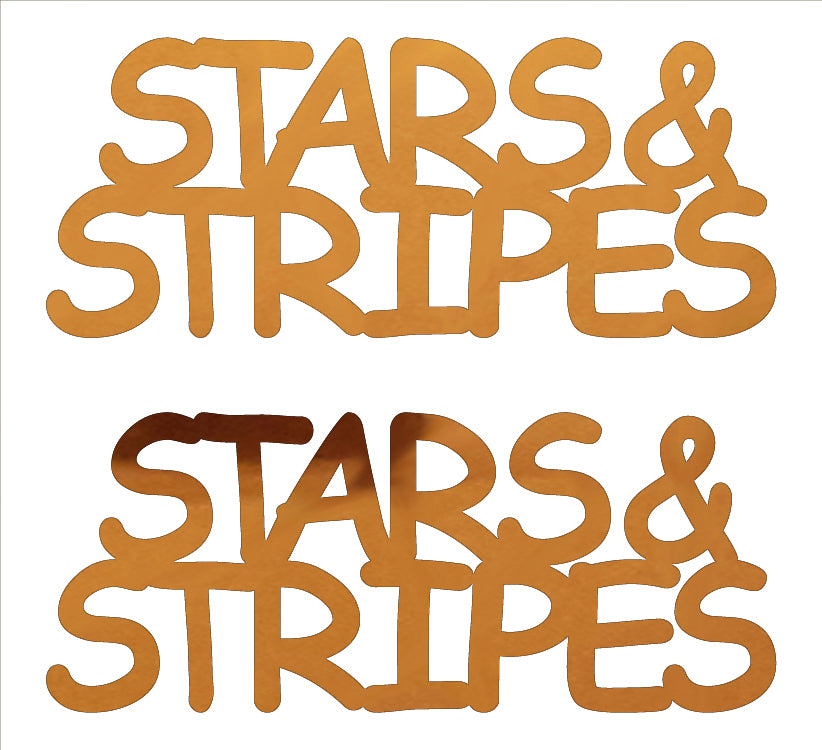 Custom-Buzz Word - STARS & STRIPES Orange