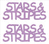 Custom-Buzz Word - STARS & STRIPES Pink