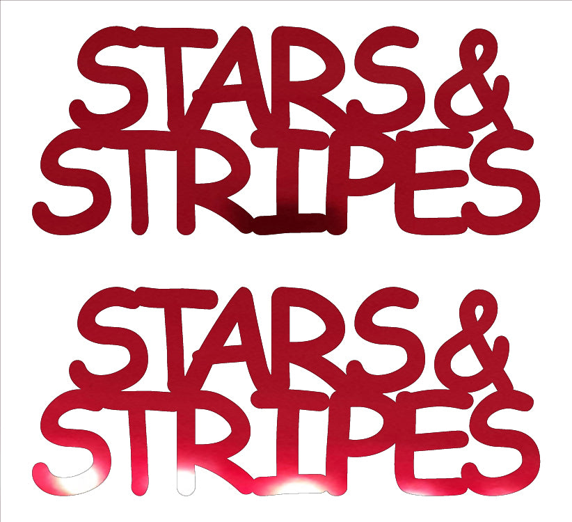 Custom-Buzz Word - STARS & STRIPES Red