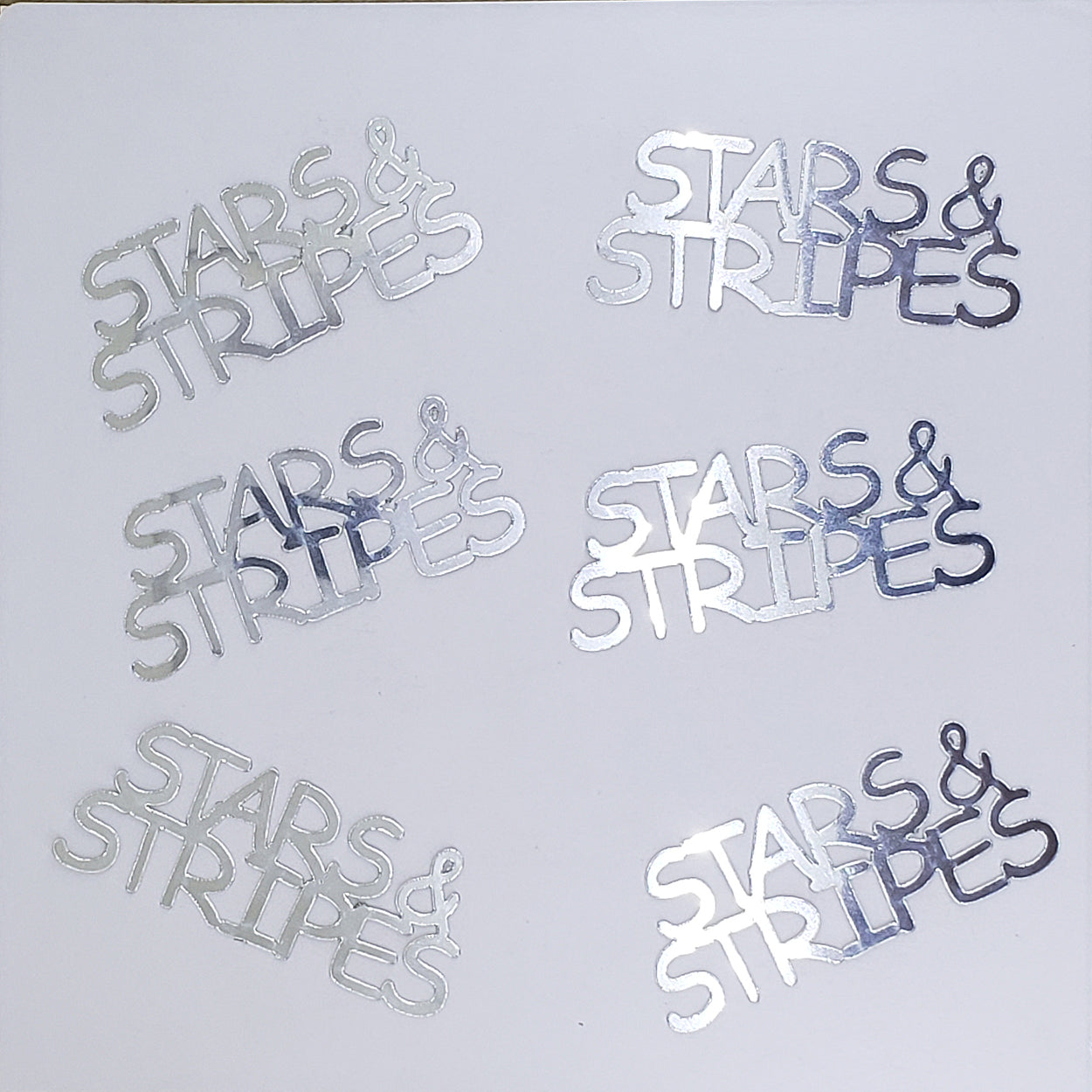 Custom-Buzz Word - STARS & STRIPES Silver