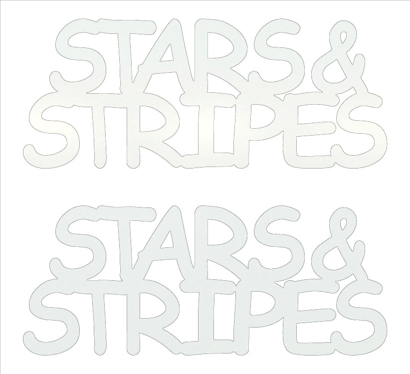 Custom-Buzz Word - STARS & STRIPES White