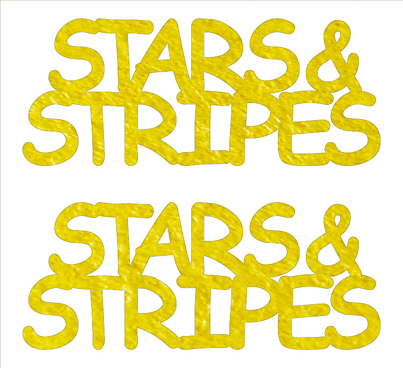 Custom-Buzz Word - STARS & STRIPES Yellow Paper