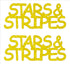 Custom-Buzz Word - STARS & STRIPES Yellow Paper