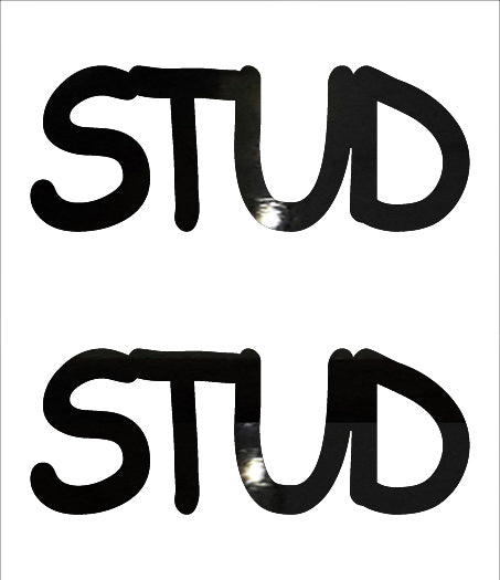 Custom-Buzz Word - STUD Black