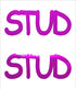 Custom-Buzz Word - STUD Fuchsia