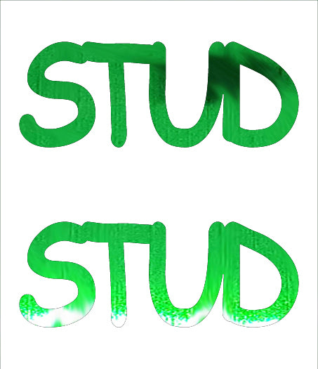 Custom-Buzz Word - STUD Green