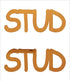 Custom-Buzz Word - STUD Orange