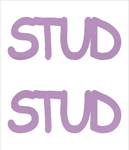 Custom-Buzz Word - STUD Pink