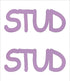 Custom-Buzz Word - STUD Pink